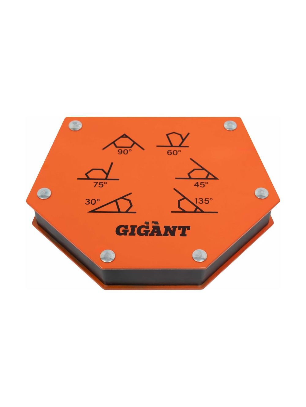 Угольник магнитный шестиугольник 75LBS (0, 45, 60, 75, 90, 135 град; усилие 34 кг) Gigant G-0515