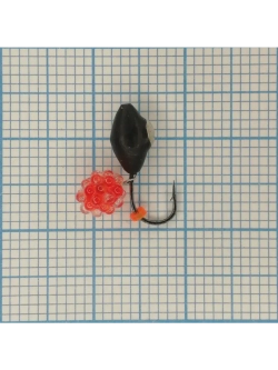 Мормышка вольфрамовая безнасадочная Овсинка №4