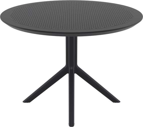 Пластиковый стол Sky Ø105 см, черный