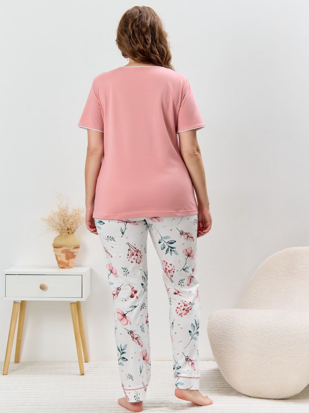 Пижама Узор-2 Виотекс СУХАЯ РОЗА