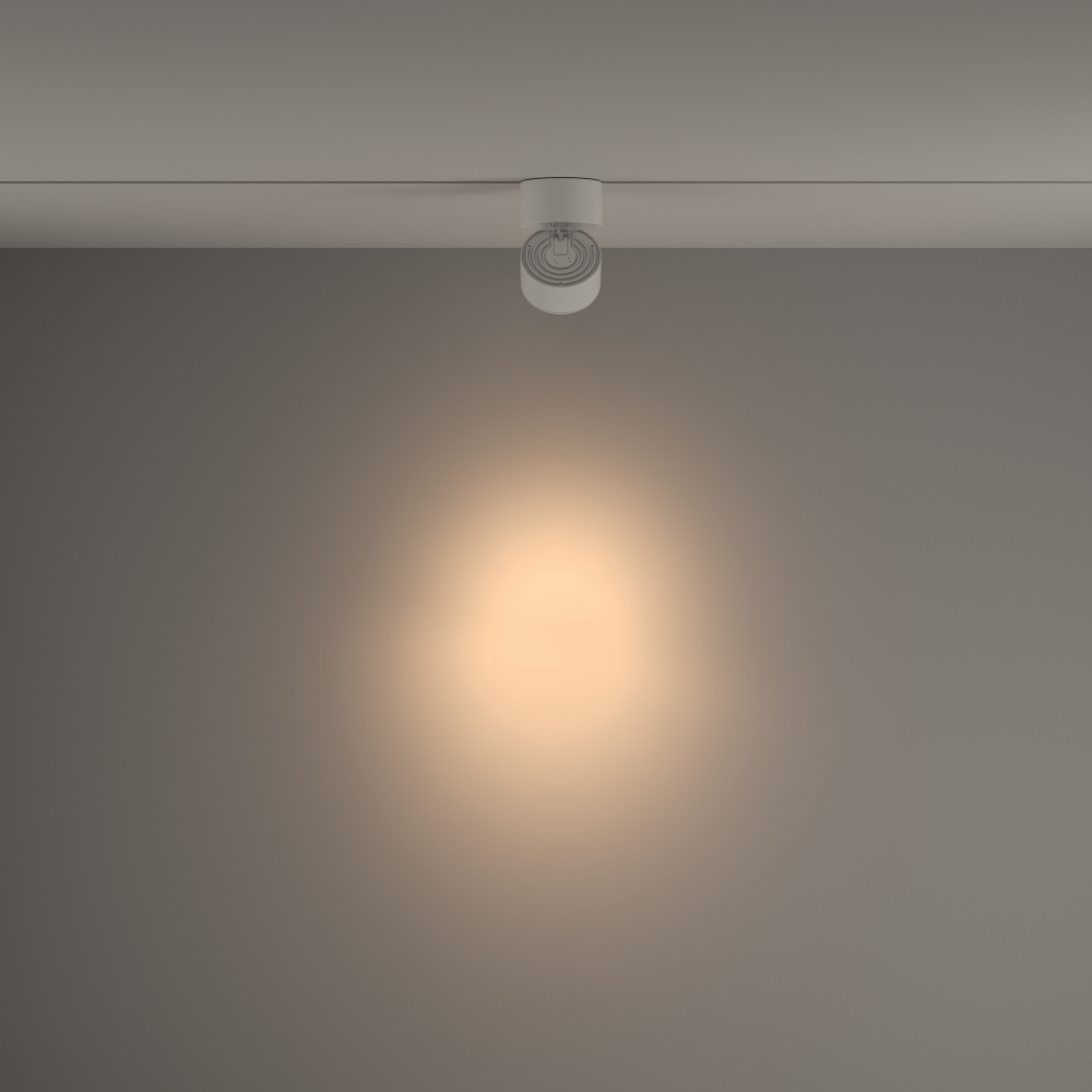 Трековый светодиодный светильник Maytoni Yin TR084-1-15W3K-D-W