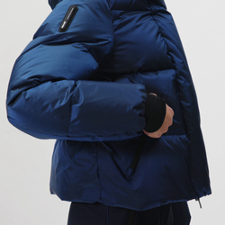 ZARA ВОДОНЕПРОНИЦАЕМАЯ КУРТКА С КАПЮШОНОМ RECCO®, КОБАЛЬТОЫЙ