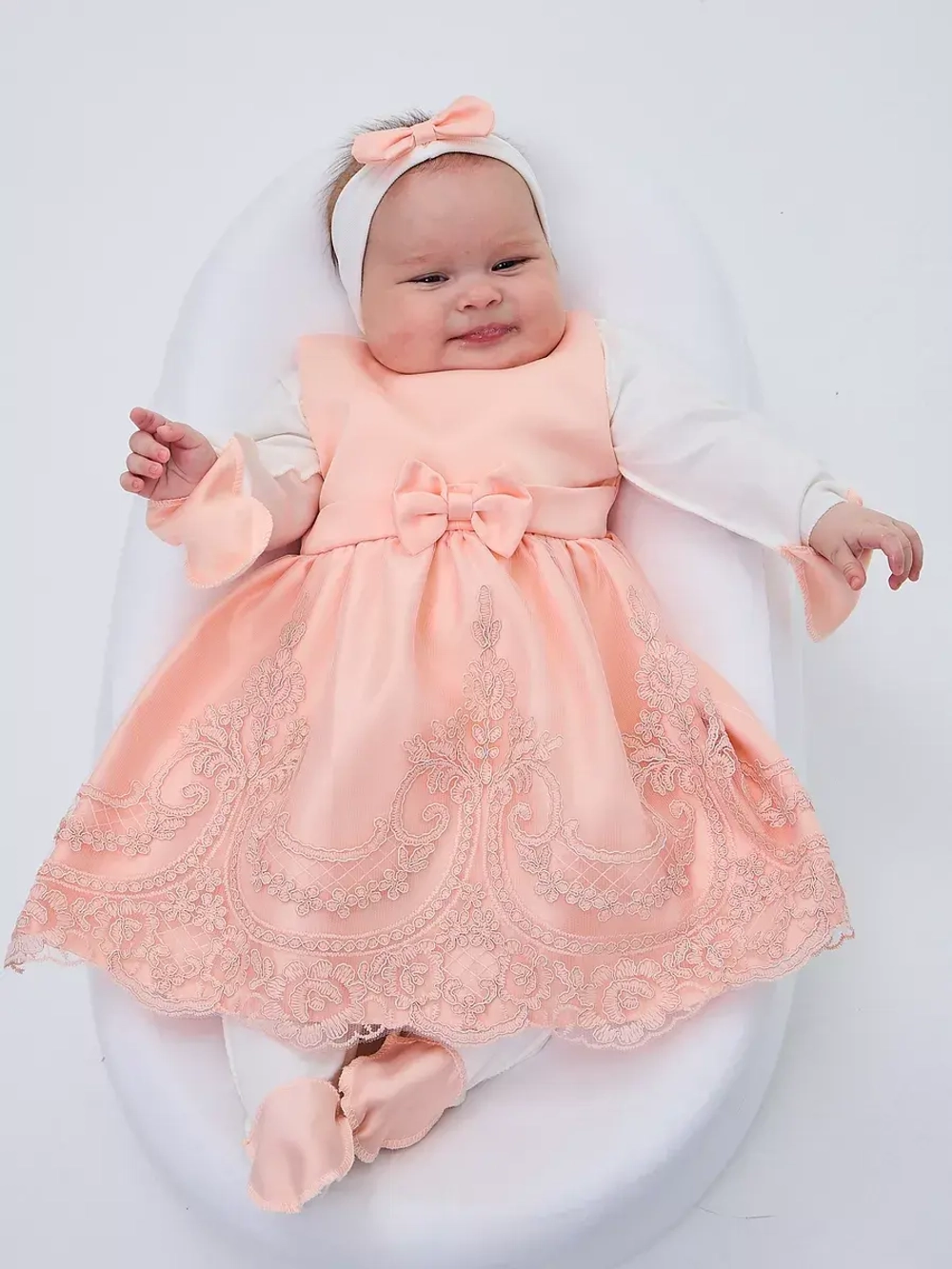 платье для новорожденной на выписку