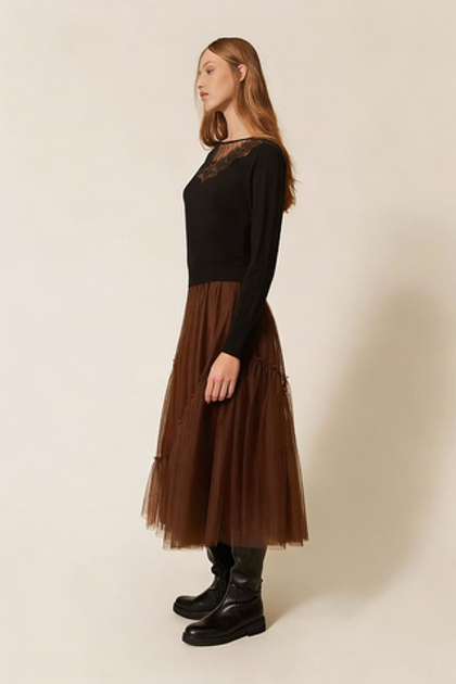 TWINSET Юбка многослойная из тюля