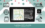 Магнитола для Opel Astra H, Antara, Corsa, Vectra, Zafira B вниз (черна) - Vaycar VA55-0019-2K на Android 13, Быстрая, 2K QLED, CarPlay, 4G SIM-слот