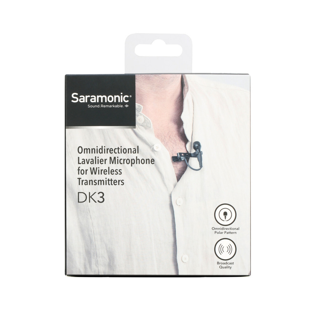 Микрофон петличный Saramonic DK3A 3,5mm TRS для радиосистем Saramonic, Sennheiser, Rode и др.