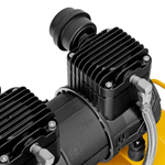 Компрессор безмаслянный малошумный DLS 1500/50, 1500 Вт, 2х750, 50 л, 260 л/мин// Denzel