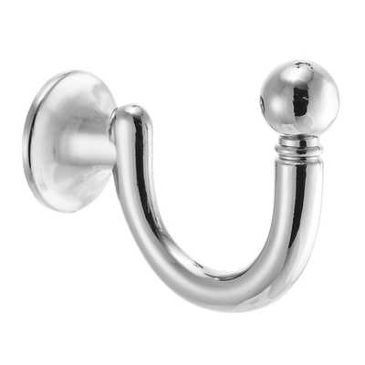 Крючок мебельный однорожковый, хром KR-0150