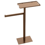 Стойка напольная с полкой и полотенцедержателем BRUSHED BRONZE