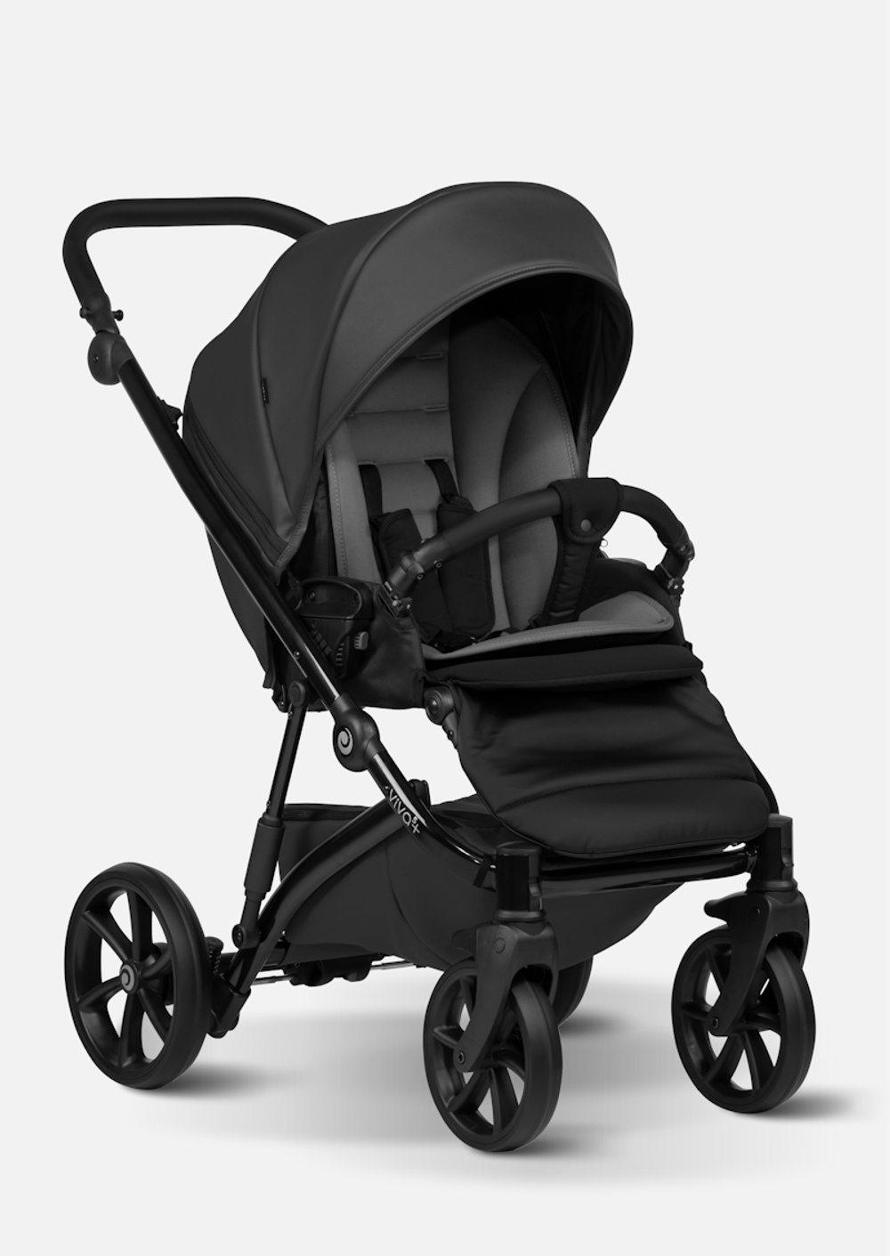 Tutis Коляска 2 в 1 VIVA 5+ Leather Jet Black
