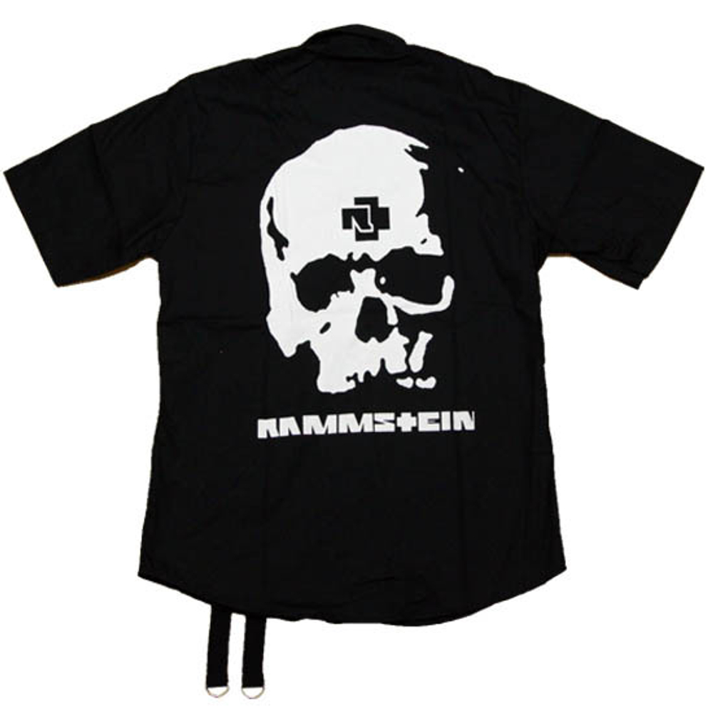 Рубашка Rammstein череп+лого