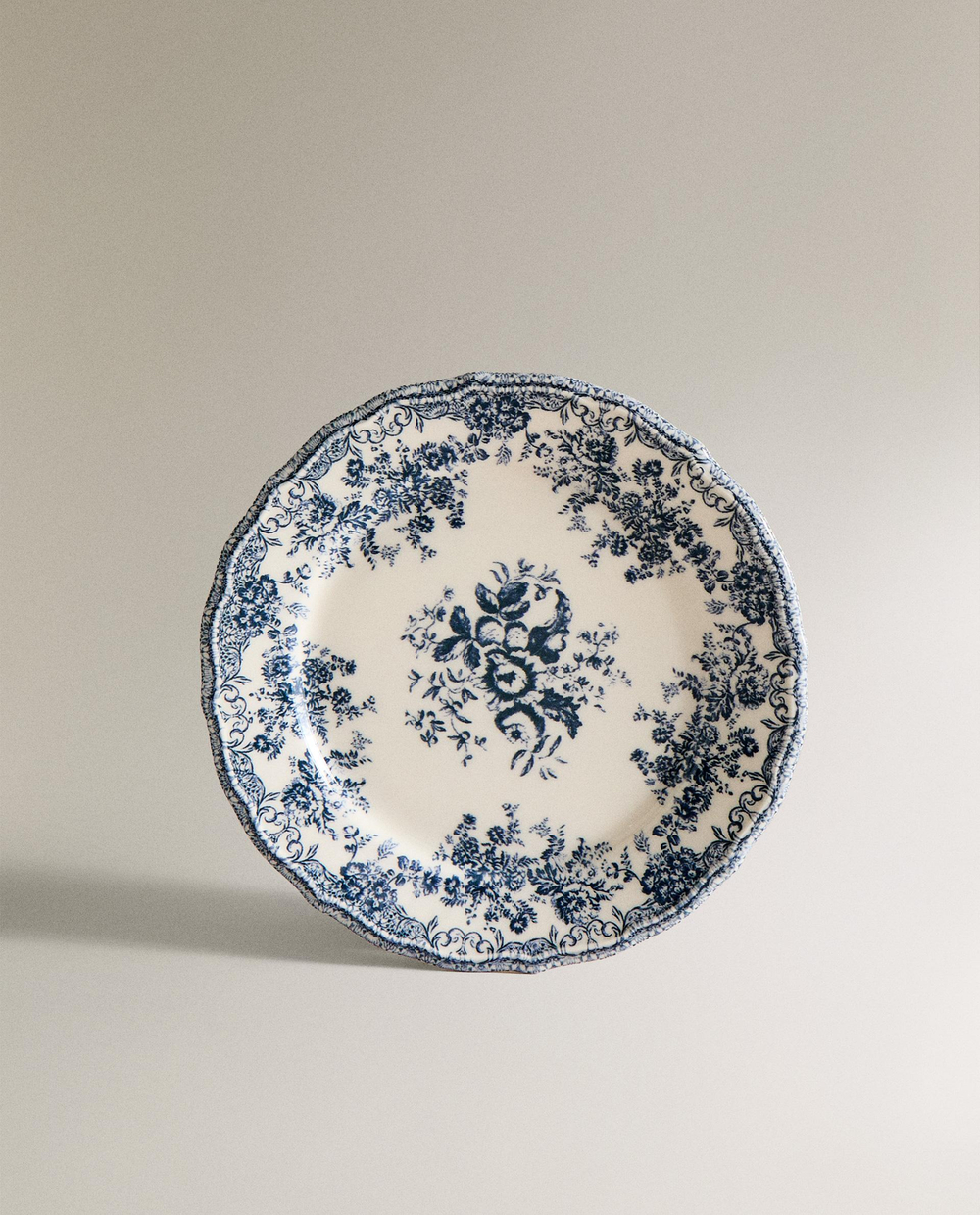 Zara Home тарелка десертная из фаянса, цвет синий, 21.5 см · 2460/202