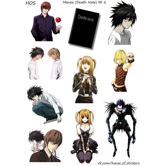 Стикер лист "Манга № 2"