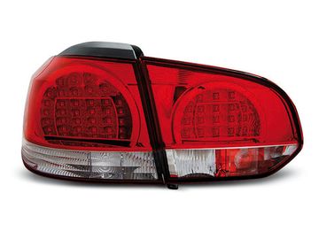Задние фонари VW Golf 6 red white led