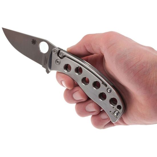 Складной нож Spyderco PITS C192TIP c клинком из стали Böhler N690Co, рукоять титан