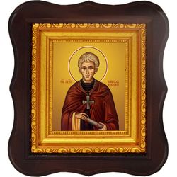 Павел Ксиропотамский преподобный. Икона на холсте.