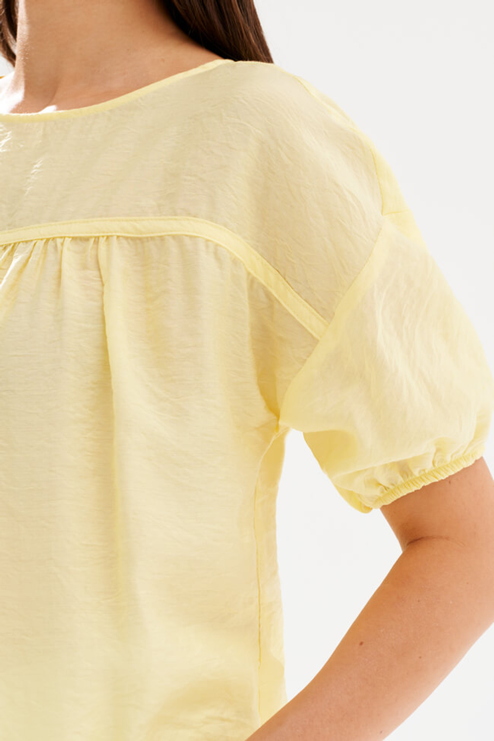 23582 Блузка женская (светло-лимонный)