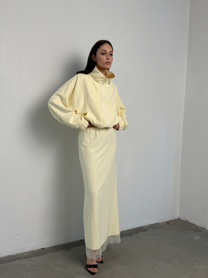 Бомбер лимонный