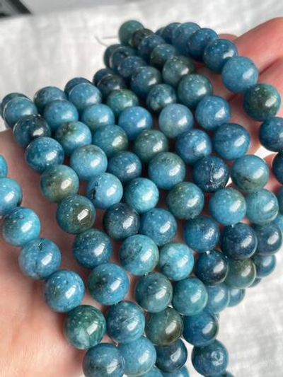 1810 Жадеит тон. синий микс 10мм, 38см