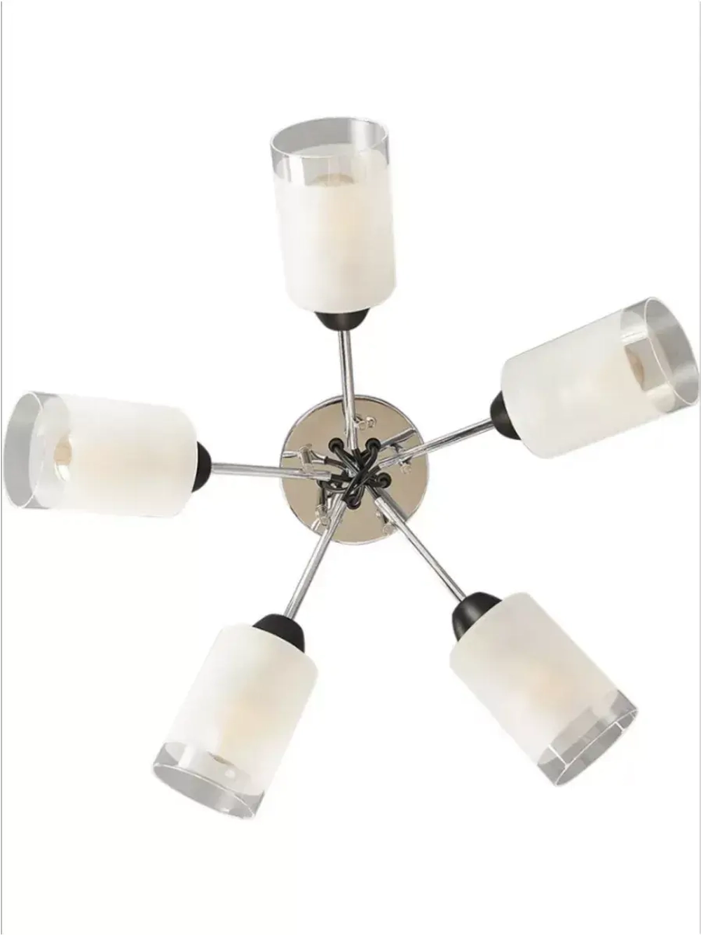 Люстра потолочная HEX  E14*5*40W хром/матовый