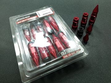 Колёсные гайки RAYS Style острые красные