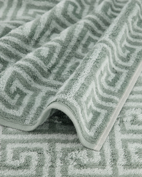 Полотенце 30х50 Cawo Noblesse Elegance Allover 1088 44 бирюзовое