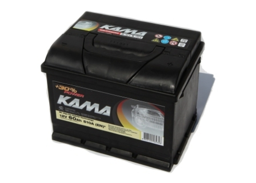 АКБ КАМА 6СТ-60АПЗ, R+, о.п. (з-д Sombor, Сербия)