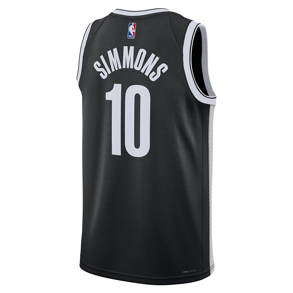 Баскетбольная футболка Nike Dri-FIT NBA Swingman Brooklyn Nets Icon Edition 2022/23 Ben Simmons T-shirt Black Баскетбольная футболка Nike Dri-FIT NBA Swingman Brooklyn Nets Icon Edition 2022/23 Ben Simmons T-shirt Black