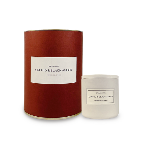 Ароматическая свеча Orchid & black amber BRIAR HOME
