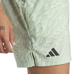 Мужские теннисные шорты Adidas Tennis Heat.Rdy Pro Printed Ergo 7' Short - semi green spark/silver green