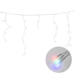 ULD-B1805-048-DTA MULTI IP20 Бахрома светодиодная с контроллером. 1.8 м. 48 светодиодов. Разноцветный свет. Провод прозрачный. TM Uniel.