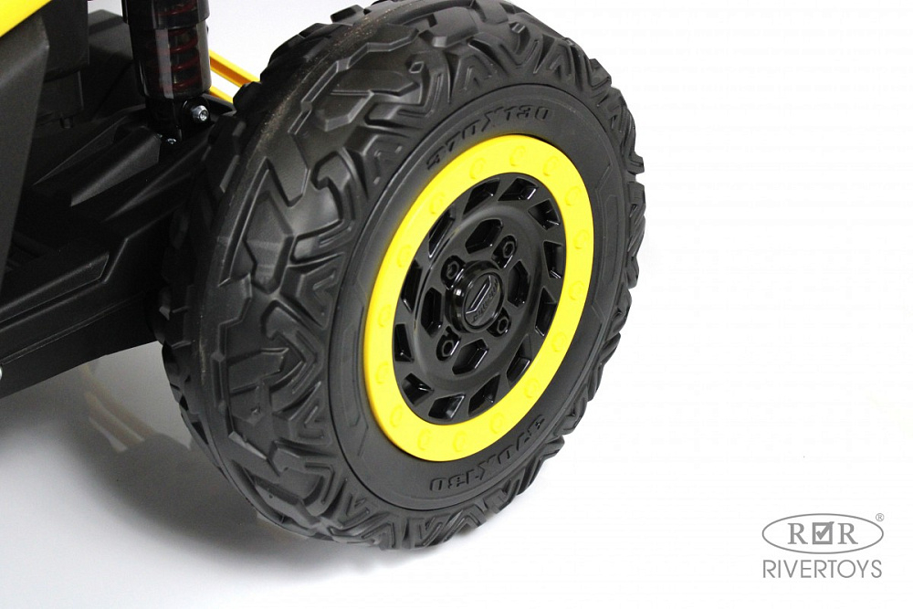 Детский электромобиль RiverToys BRP Can-Am Maverick Y111YY желтый