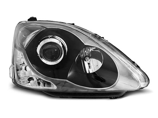 Передние фары Honda Civic 7 black