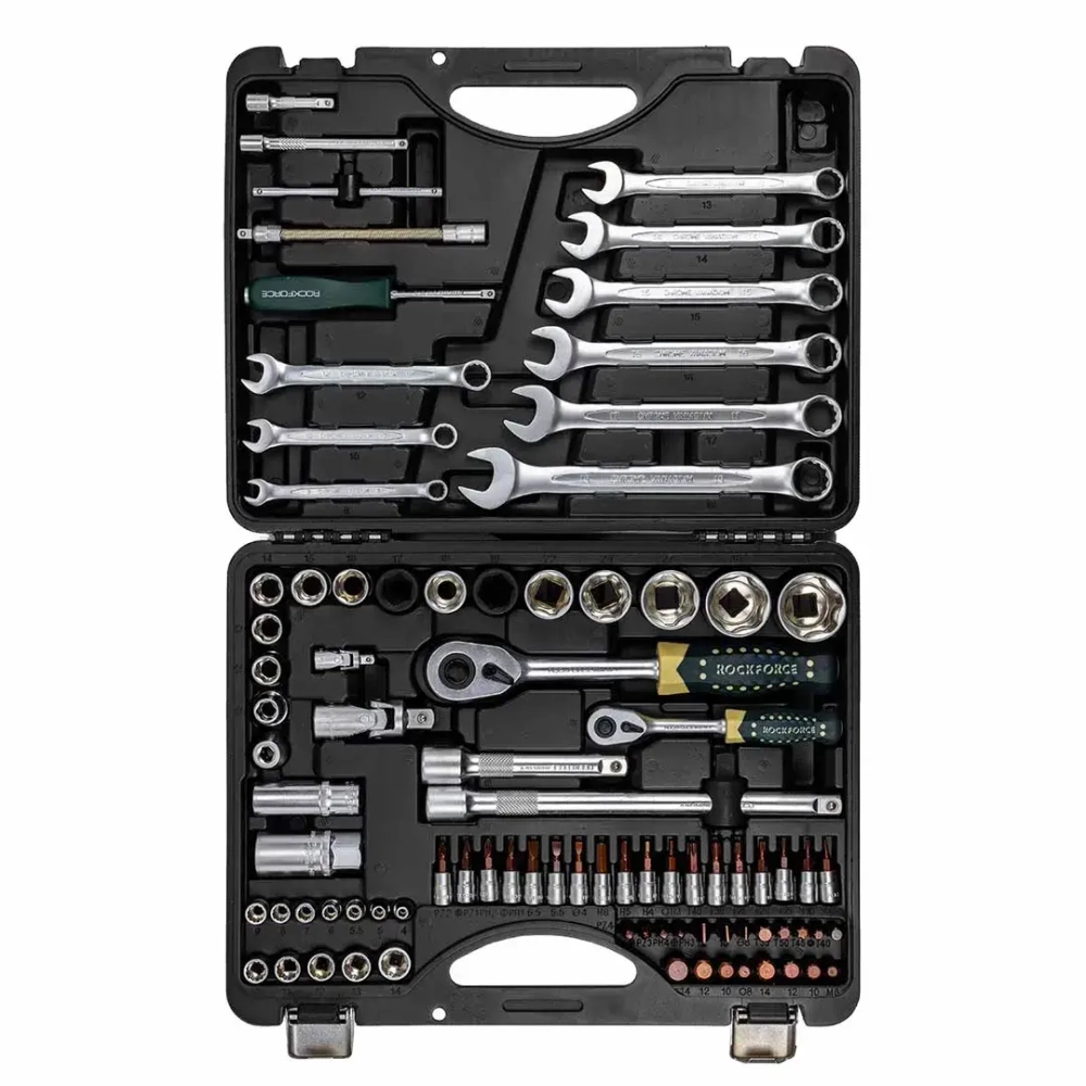 Набор инструментов 82+6пр. 1/4'',1/2''(сорв.гр.) RockForce##Rock FORCE RF-4821-7 Premium