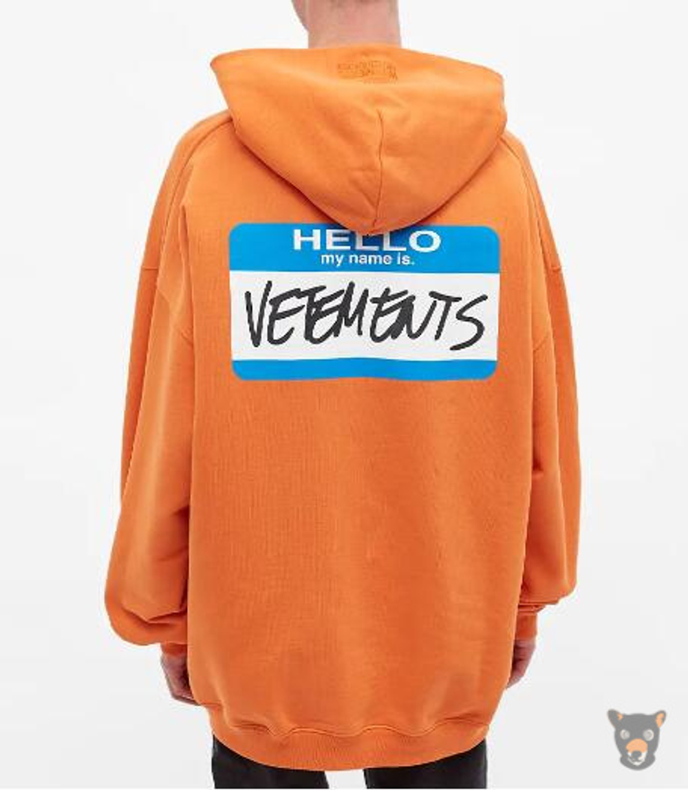 Худи Vetements "My name is Vetements"