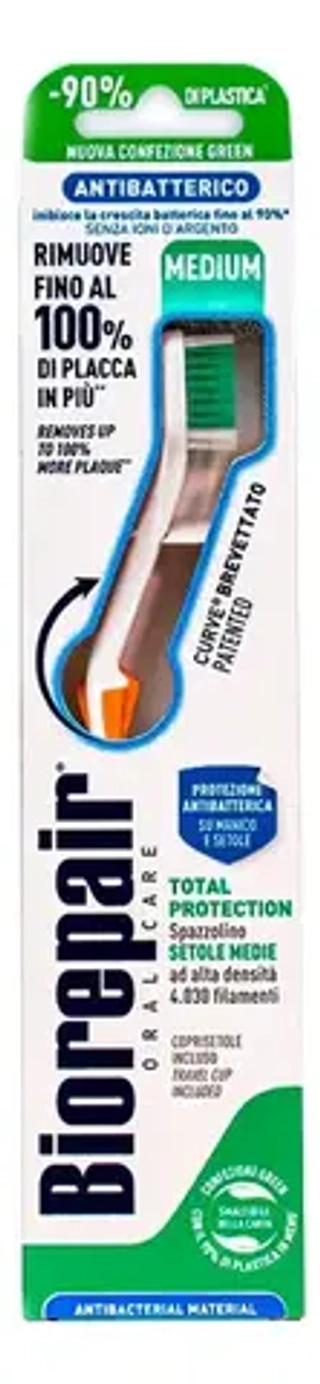 Зубная щетка для комплексной защиты cредней жесткости BIOREPAIR Curve Protezione Totale