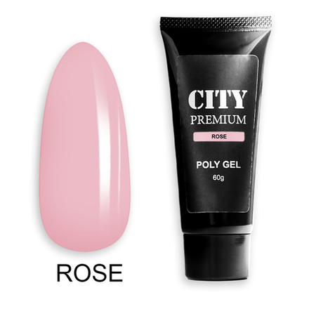 CITY NAIL Premium  Poly Gel Rose 60гр
