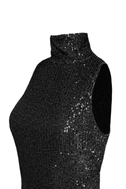 Naked dress” Платье с боди из прозрачных пайеток