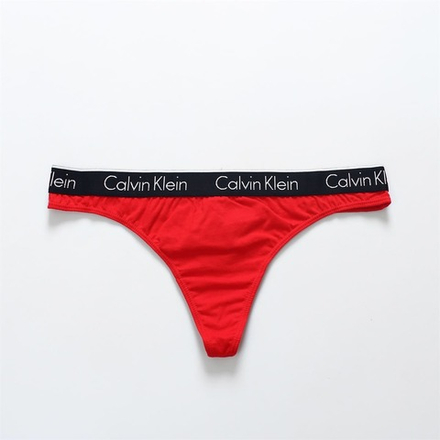 Женские трусы стринги красные Calvin Klein Women