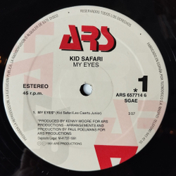 Винтажная виниловая пластинка LP Kid Safari My Eyes (Spain 1991) Maxi Single 45 RPM
