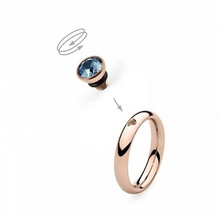 Шарм Qudo Bottone Light Sapphire 5 мм 630095 BL/RG
