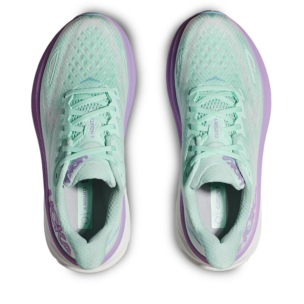 Кроссовки женские HOKA W CLIFTON 9 WIDE Sunlit Ocean / Lilac Mist