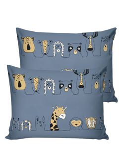 Постельное белье перкаль Сказка "Оттава" 2-спальное  Наволочка 50х70 см 2 шт Простынь на резинке 160x200 см Пододеяльник 175x215 см