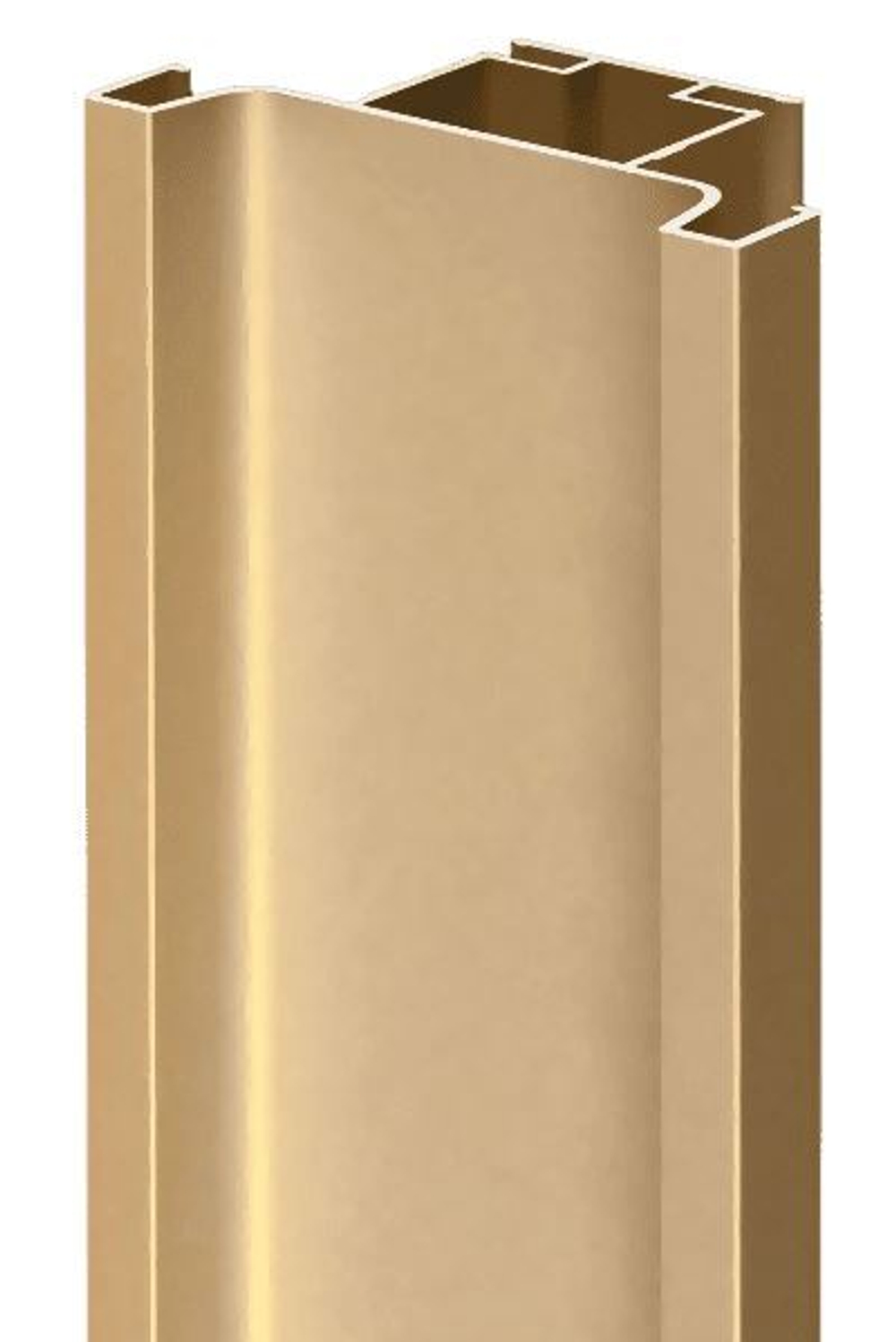 Профиль Gola-X вертикальный, С-формы, ДСП 16мм, 5000мм, золото матовое, AQ