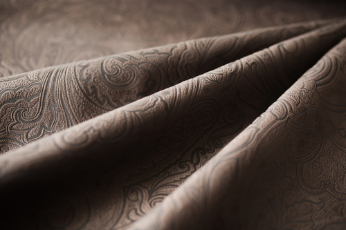 OLIVIA 4 мебельная ткань, велюр с тиснением, коричневый 1,4 м.