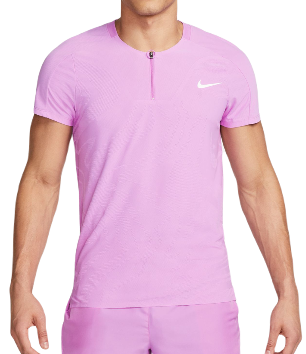 Теннисное поло Nike Court Dri-Fit Adventage Slam Tennis Polo - rush fuchsia/white - Purple