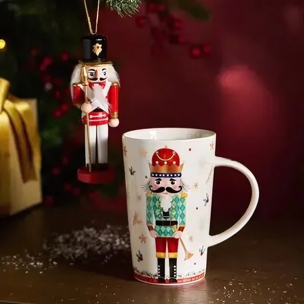 Набор подарочный «ЩЕЛКУНЧИК» (кружка 385мл+ёлочная игрушка) зеленый