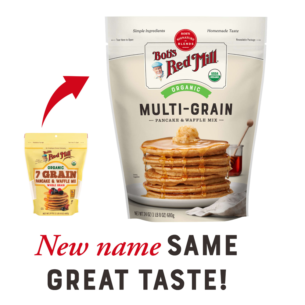 Bob's Red Mill, органическая смесь злаков для блинов и вафель, 680 г (24 унции)