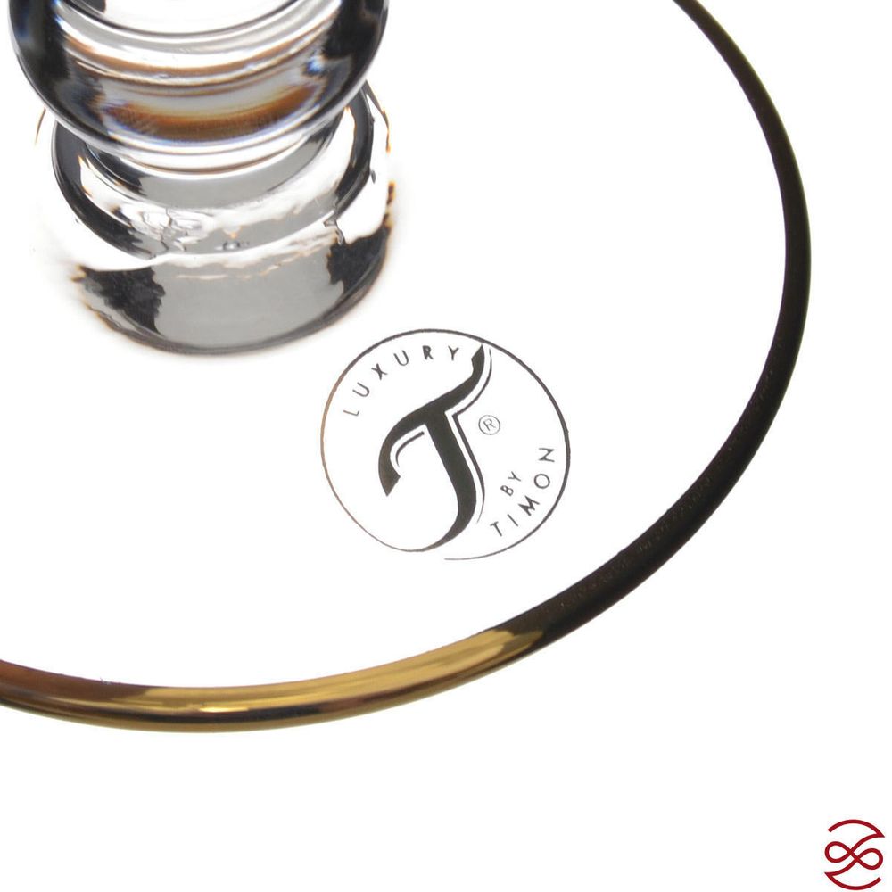 Набор фужеровTIMON Tiziano Golden/Palm (6 шт) 260 мл