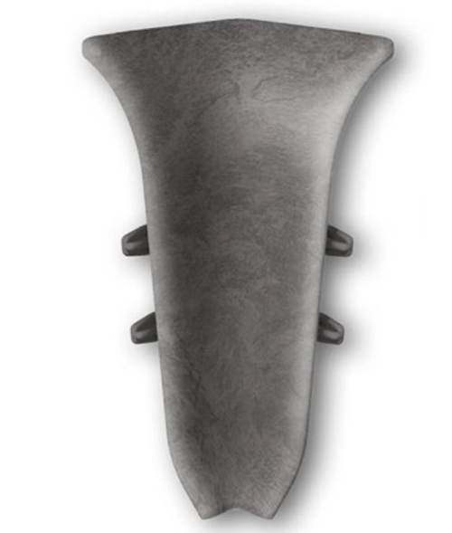 Угол внутренний для плинтуса 55мм "Идеал Классик", 548 Лофт серый